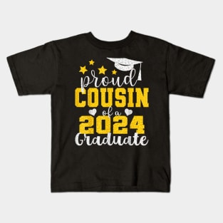 Proud Cousin of 2024 Graduate Awesome Family College Kids T-Shirt